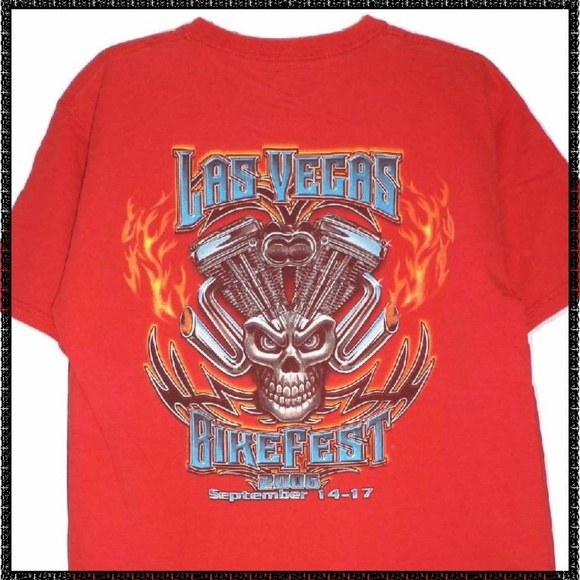 Bike Week Other - LAS VEGAS BIKE FEST T Shirt L Souvenir 2006 BIKER